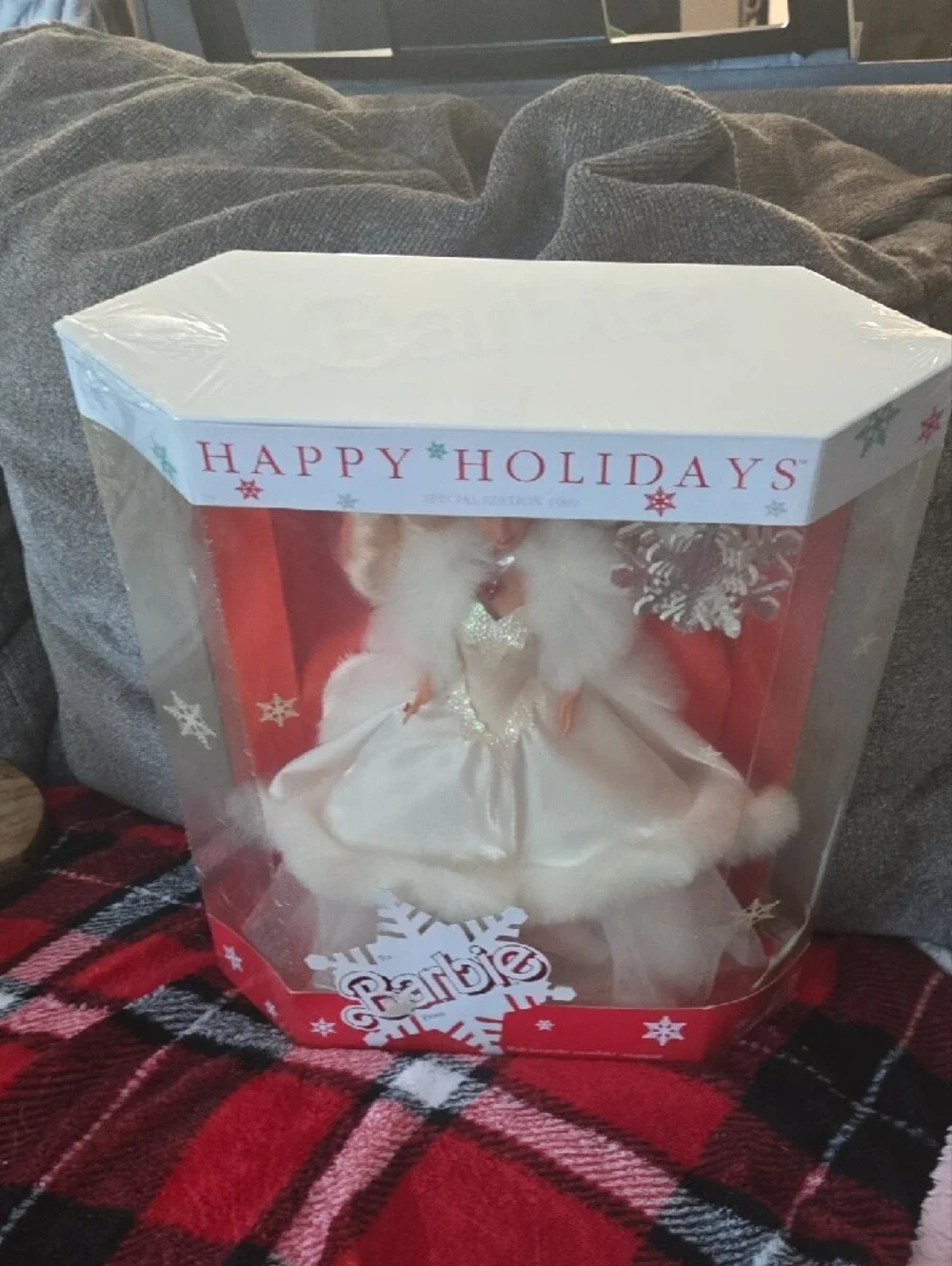 Barbie White Holiday Gown Doll with Snowflake Ornament - Barbie
